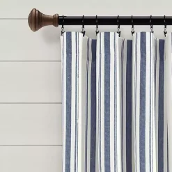 Clearance Kirklands Home Cotton Candy Farmhouse Curtain Panel Set, 108 in. Blue