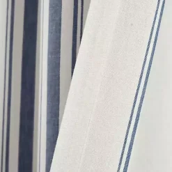 Clearance Kirklands Home Cotton Candy Farmhouse Curtain Panel Set, 108 in. Blue