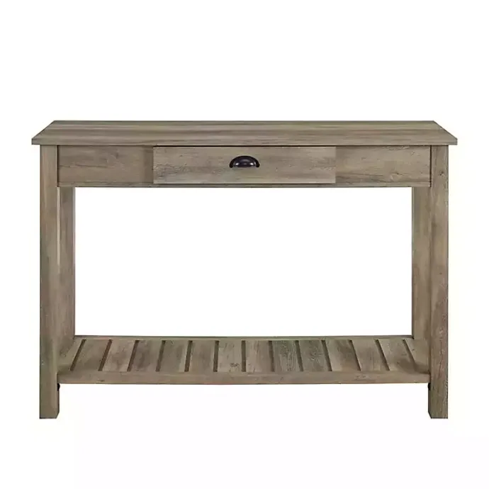 Outlet Kirklands Home Country Style washed Console Table Gray