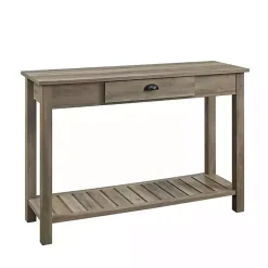Outlet Kirklands Home Country Style washed Console Table Gray