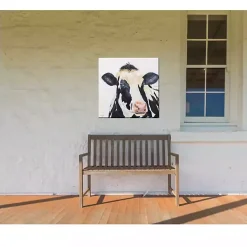 New Kirklands Home Cow Portrait Outdoor Canvas Art Print