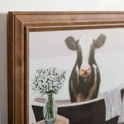 Clearance Kirklands Home Cows in the Bathtub Framed Art Prints, Set of 2 Multi
