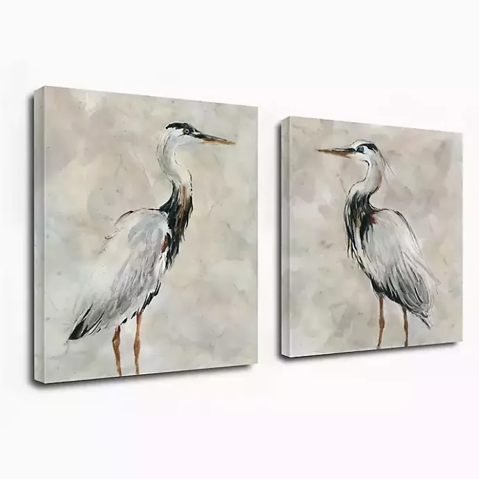 Best Kirklands Home Crane at Dusk Giclee Canvas Art Prints, Set of 2
