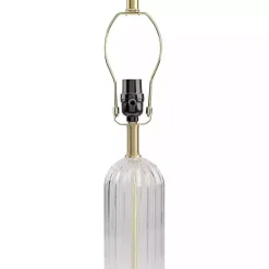Kirklands Home Crassula Clear Glass Table Lamp White