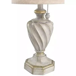 Clearance Kirklands Home Cream and Off-White Table Lamp Ivory