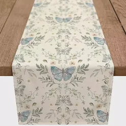 Discount Kirklands Home Cream Botanical Butterfly Table Runner, 90 in. Ivory