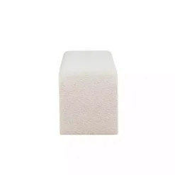 New Kirklands Home Cream Boucle Waterfall Bench White