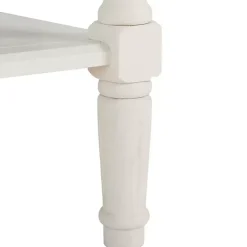 Kirklands Home Cream Carved 2-Drawer Console Table White