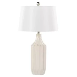 Outlet Kirklands Home Cream Ceramic Sandra Table Lamp