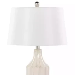 Outlet Kirklands Home Cream Ceramic Sandra Table Lamp