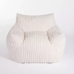 New Kirklands Home Cream Comfy Foam Lounge Chair White