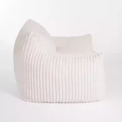 New Kirklands Home Cream Comfy Foam Lounge Chair White
