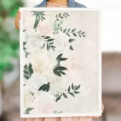 Kirklands Home Cream Elegant Floral Framed Art Print Ivory