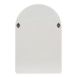 Kirklands Home Cream Geometric Arch Wall Shelf