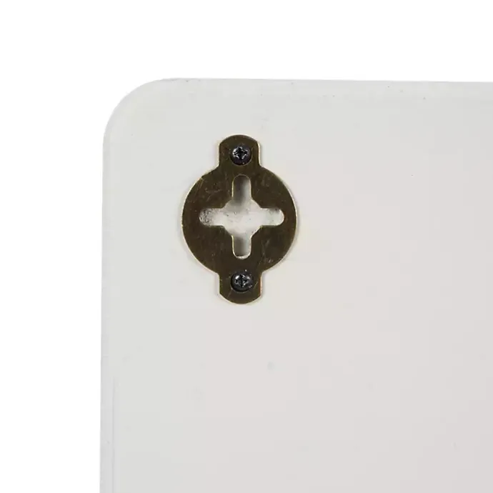 Outlet Kirklands Home Cream Geometric 5-Section Wall Shelf