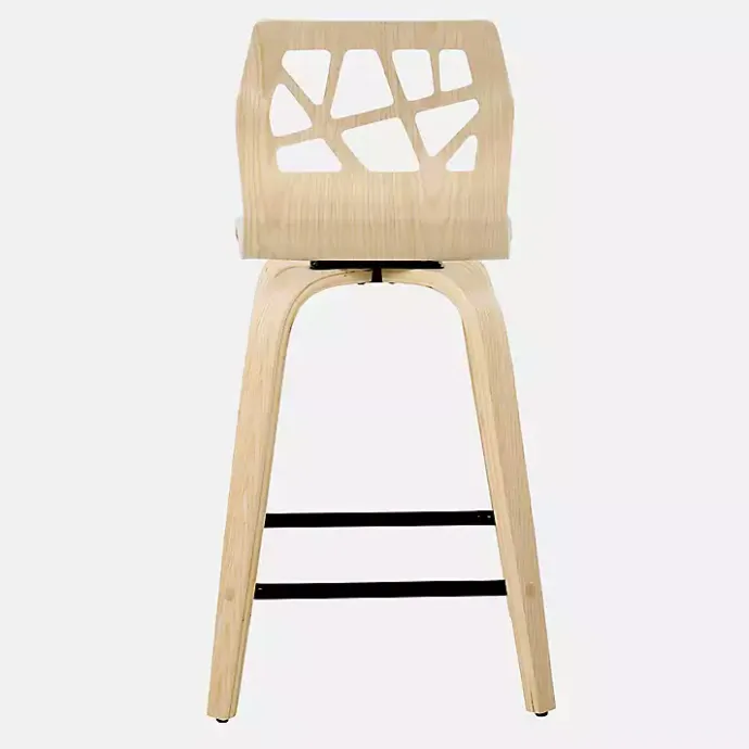 Hot Kirklands Home Cream Golia Swivel Counter Stools, Set of 2 Ivory
