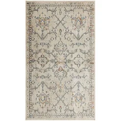 Best Kirklands Home Cream Granary Floral Area Rug, 6x9 Ivory