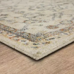 Hot Kirklands Home Cream Granary Floral Runner, 2x8 Ivory