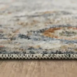 Kirklands Home Cream Hartley Medallion Area Rug, 6x9 Ivory