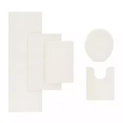 Discount Kirklands Home Cream High Pile Marshmallow Bath Mat, 30 in. Ivory