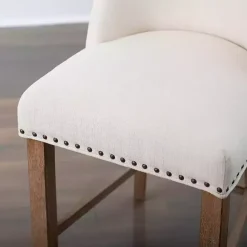 Kirklands Home Cream Julia Counter Stool Ivory