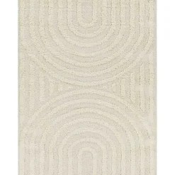 Online Kirklands Home Cream Modern Curve Area Rug, 5x7 Ivory