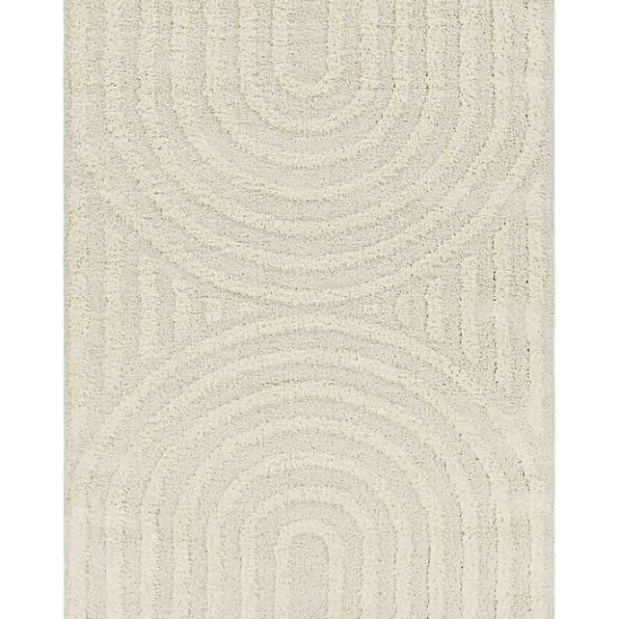 Online Kirklands Home Cream Modern Curve Area Rug, 5x7 Ivory