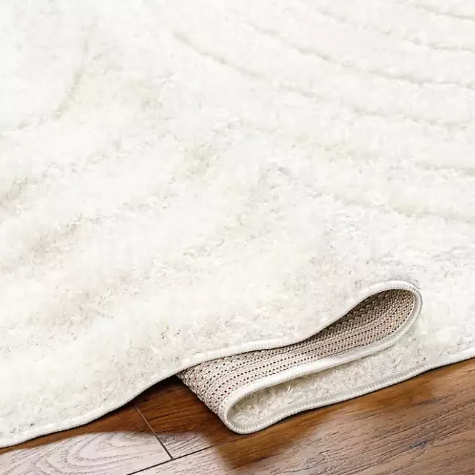 Online Kirklands Home Cream Modern Curve Area Rug, 5x7 Ivory