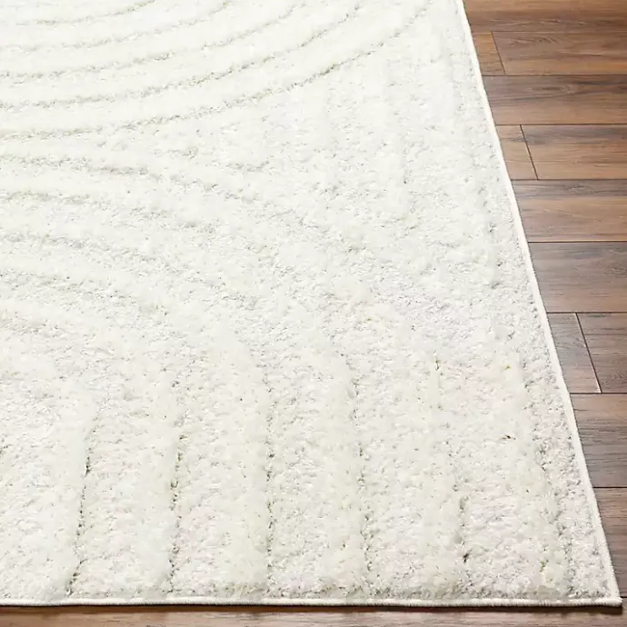 Online Kirklands Home Cream Modern Curve Area Rug, 5x7 Ivory