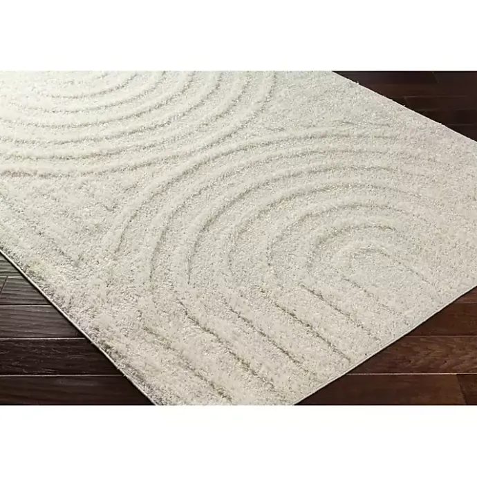 Online Kirklands Home Cream Modern Curve Area Rug, 5x7 Ivory