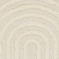 Online Kirklands Home Cream Modern Curve Area Rug, 5x7 Ivory