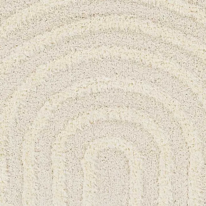 Online Kirklands Home Cream Modern Curve Area Rug, 5x7 Ivory