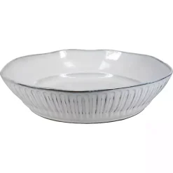 Clearance Kirklands Home Cream Scalloped Clay 2-pc. Serveware Set Ivory