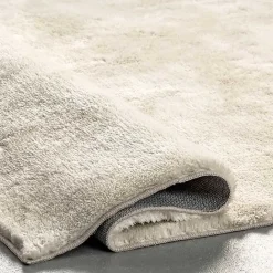 Discount Kirklands Home Cream Shag Washable Area Rug, 8x10 White