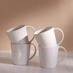 Best Kirklands Home Cream Simple Things Mugs, Set of 4 Ivory