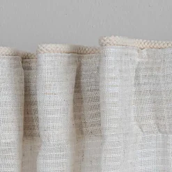 Clearance Kirklands Home Cream Solid Pleated Single Curtain Panel, 84 in. White
