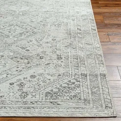 Outlet Kirklands Home Cream Traditional Washable Area Rug, 6x9 Ivory