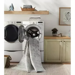 New Kirklands Home Cream Traditional Washable Area Rug, 7x10 Ivory