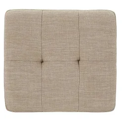 Clearance Kirklands Home Cream Upholstered Chandler Counter Stools, Set of Ivory