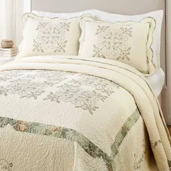 Discount Kirklands Home Cream Vintage Treasure King Bedspread