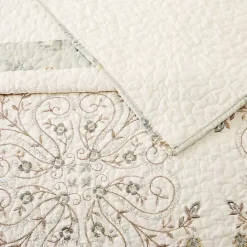 Discount Kirklands Home Cream Vintage Treasure King Bedspread