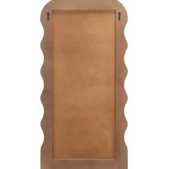 Discount Kirklands Home Cream Wavy Mayha Leaner Mirror White