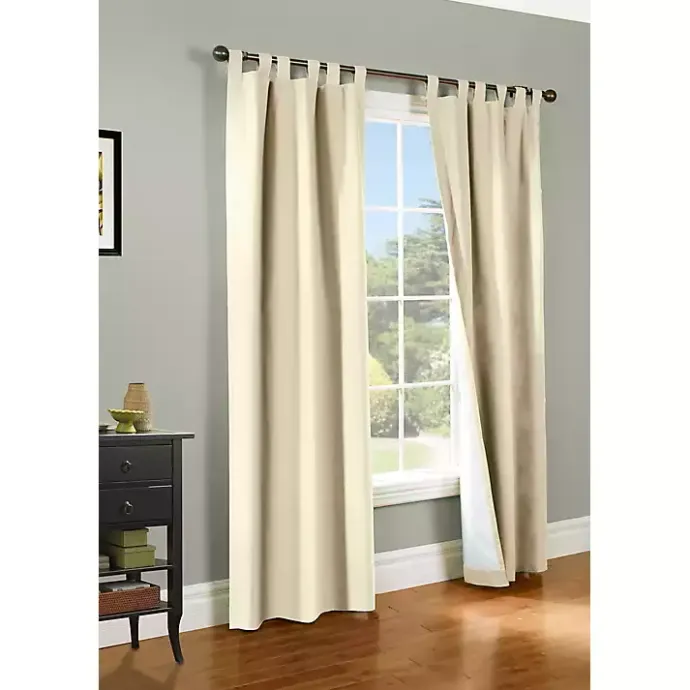 New Kirklands Home Cream Weathermate Blackout Curtain Panel, 84 in. Ivory