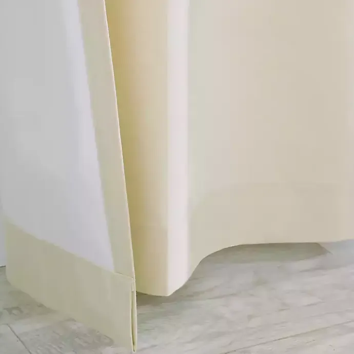 New Kirklands Home Cream Weathermate Blackout Curtain Panel, 84 in. Ivory