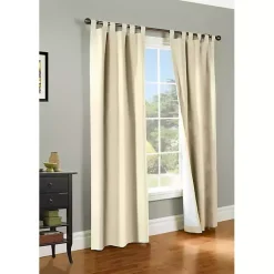 Hot Kirklands Home Cream Weathermate Blackout Curtain Panel, 95 in. Tan