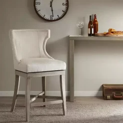 Online Kirklands Home Cream Wingback Swivel Seat Counter Stool