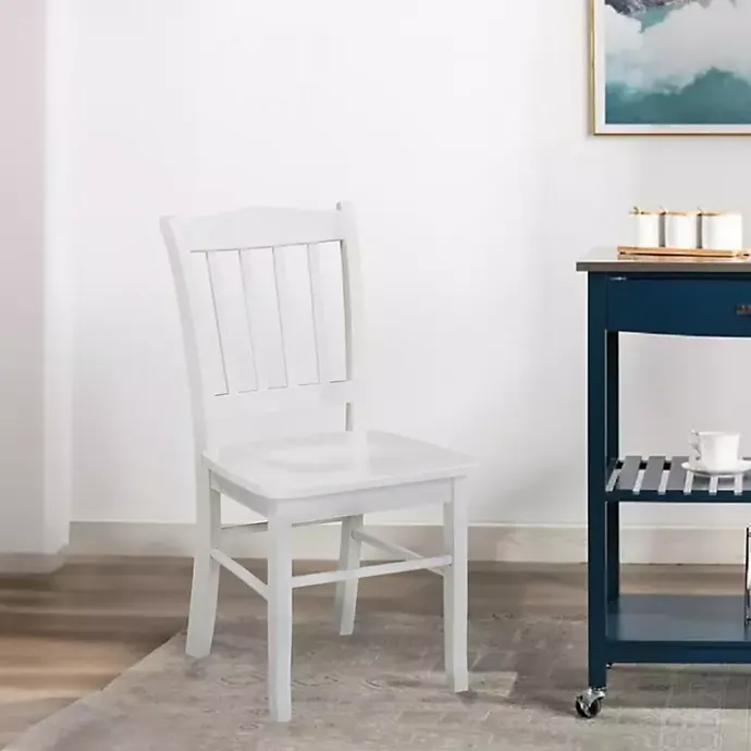 Best Kirklands Home Cream Wood Shaker Dining Chairs, Set of 2 White