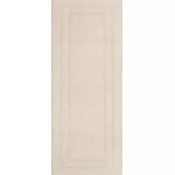 Best Kirklands Home Creme Plush Reversible Cotton Bath Mat, 60 in. Ivory