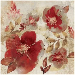 Online Kirklands Home Crimson Petals Wrapped Canvas Art Print