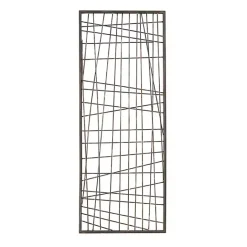 Clearance Kirklands Home Crosshatch Metal Frame Plaque Brown